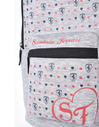 Scuderia Ferrari Online Store - Girls' fabric backpack with all-over print - School Bags