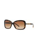 BURBERRY Damen Sonnenbrille Farbe Dunkelbraun Gr��e 1