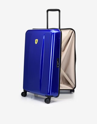 Scuderia Ferrari Online Store - Medium, hard-shell- wheeled suitcase with Ferrari Shield - Trolleys & Luggage