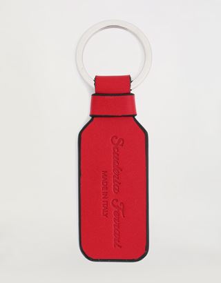 Scuderia Ferrari Online Store - Leather keyring with Shield - Keyholders