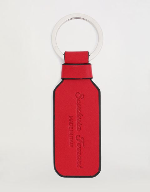 Scuderia Ferrari Online Store - Leather keyring with Shield - Keyholders