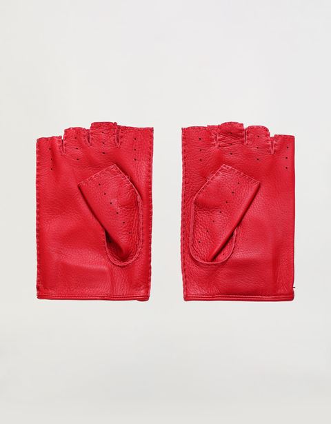 Scuderia Ferrari Online Store - Men's fingerless driving gloves - Fingerless Gloves