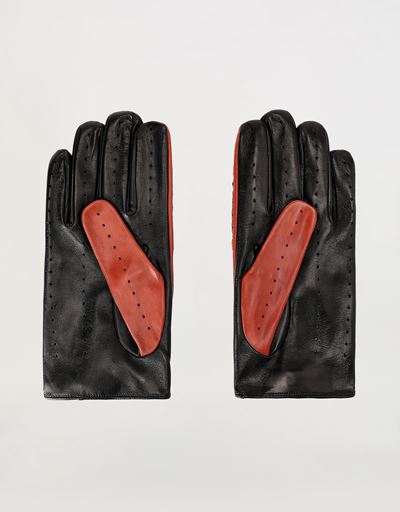 Scuderia Ferrari Online Store - Men's driving gloves in nappa lambskin - Regular Gloves
