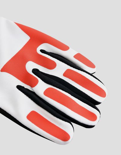 Scuderia Ferrari Online Store - Scuderia Ferrari driving gloves for teens - Regular Gloves