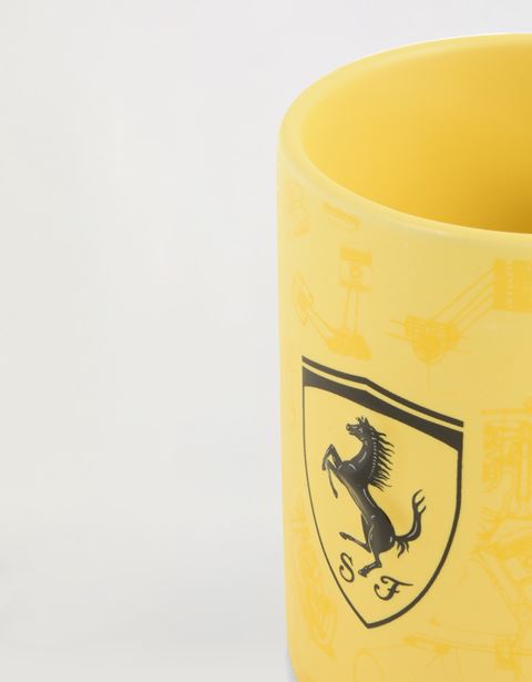 Scuderia Ferrari Online Store - Opaque ceramic mug with Ferrari Shield - Mugs & Cups