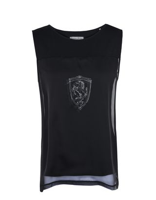 Scuderia Ferrari Online Store - Ärmelloses Damen-Top mit Ferrari-Abzeichen - Tanktops