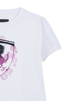 Scuderia Ferrari Online Store - Mädchenshirt mit Ferrari-Abzeichen - Kurzärmelige T-Shirts