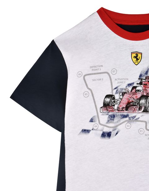 Scuderia Ferrari Online Store - Printed T-shirt for teens - Short Sleeve T-Shirts