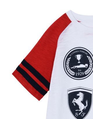 Scuderia Ferrari Online Store - Kids T-shirt with printed patches - Short Sleeve T-Shirts