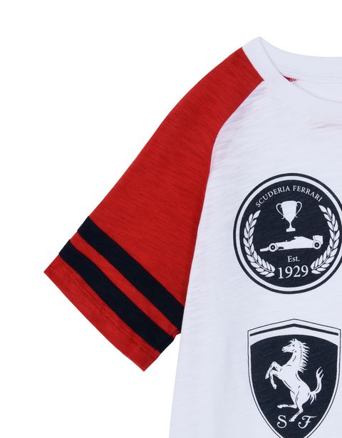 Scuderia Ferrari Online Store - Kids T-shirt with printed patches - Short Sleeve T-Shirts