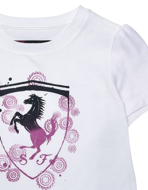 Scuderia Ferrari Online Store - Girls T-shirt with shield - Short Sleeve T-Shirts