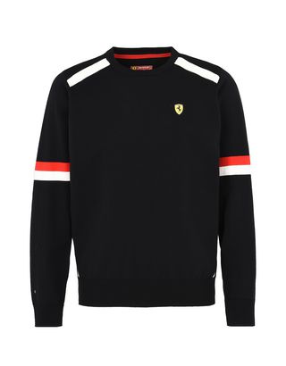 Scuderia Ferrari Online Store - Pull à col rond avec Scudetto Ferrari - Pulls à col rond