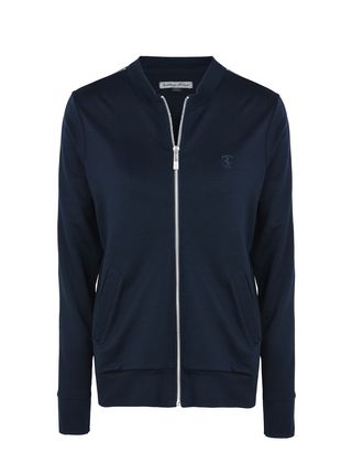 Scuderia Ferrari Online Store - Woman's jersey sweater with zipper - Zip Sweaters