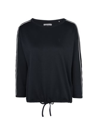 Scuderia Ferrari Online Store - Women's crewneck sweater with tone-on-tone Ferrari Shield - Crew Neck Jumpers