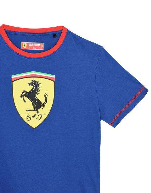 Scuderia Ferrari Online Store - T-shirt with Shield for teens - Short Sleeve T-Shirts