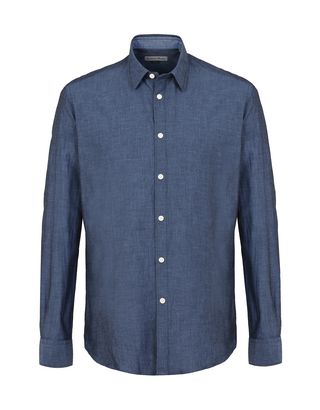 Scuderia Ferrari Online Store - Long-sleeve shirt with French collar - Long Sleeve Shirts