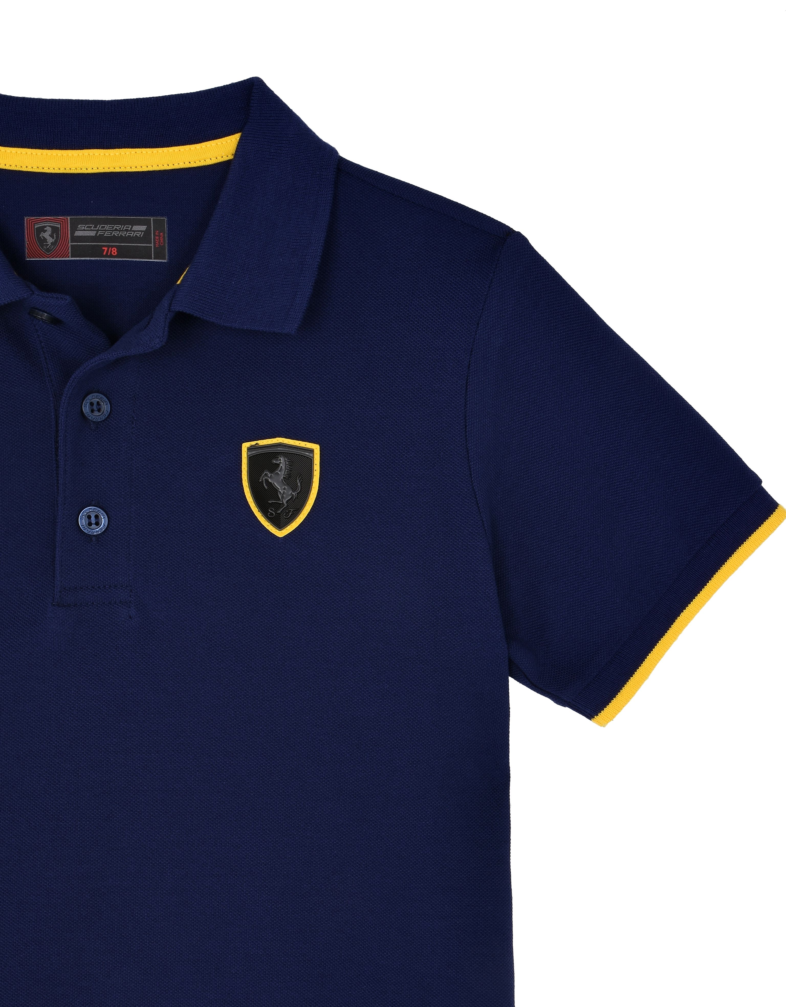 yellow ferrari polo shirt