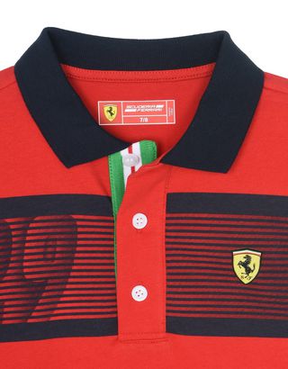 Scuderia Ferrari Online Store - Kurzärmeliges Jungen-Poloshirt - Kurzärmelige Poloshirts
