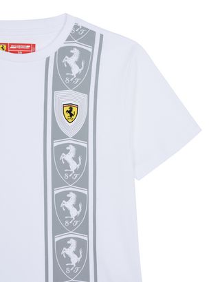 Scuderia Ferrari Online Store - Cotton jersey T-shirt for teens with print - Short Sleeve T-Shirts