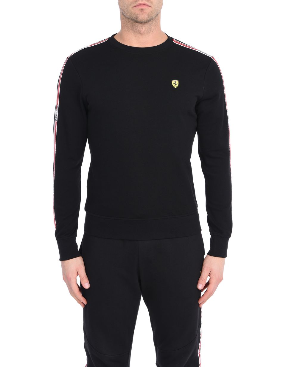 Ferrari Men's crewneck sweatshirt with Icon Tape Man | Scuderia Ferrari Official Store