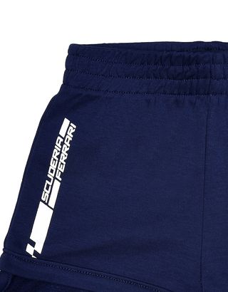 Scuderia Ferrari Online Store - Baby shorts with Shield and Scuderia Ferrari logo - Shorts