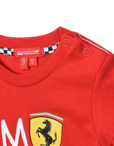 Scuderia Ferrari Online Store - T-shirt for infants with printed wording - Short Sleeve T-Shirts