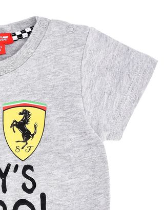 Scuderia Ferrari Online Store - Melange T-shirt for infants with printed wording - Short Sleeve T-Shirts