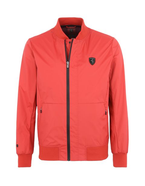 Scuderia Ferrari Online Store - Men's rain jacket with 3000 mm waterproof finish - Bombers & Track Jackets