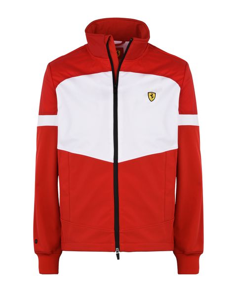 Scuderia Ferrari Online Store - Men's rain jacket with Ferrari Shield - Bombers & Track Jackets