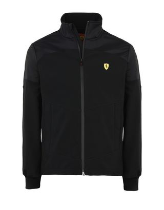 Scuderia Ferrari Online Store - Men's rain jacket with Ferrari Shield - Bombers & Track Jackets