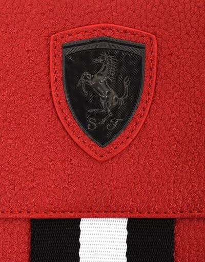 Scuderia Ferrari Online Store - Women's wallet in hammered faux leather - Zip-around Wallets