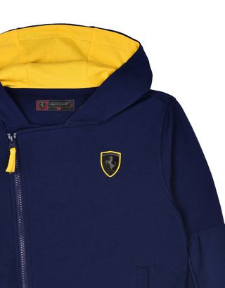 Scuderia Ferrari Online Store - Scuderia Ferrari zippered sweatshirt for teens - Zip Sweaters