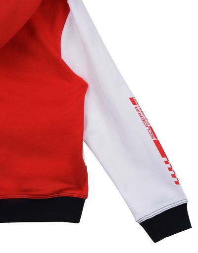 Scuderia Ferrari Online Store - Kids tricolour hooded sweatshirt - Hooded Jumpers