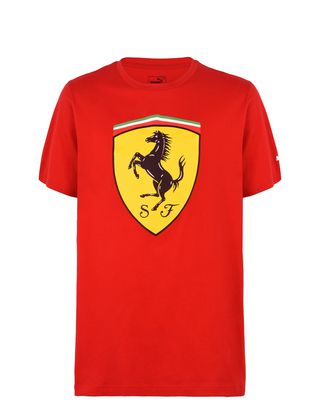 Scuderia Ferrari Online Store - Men's Scuderia Ferrari Shield T-shirt - Short Sleeve T-Shirts