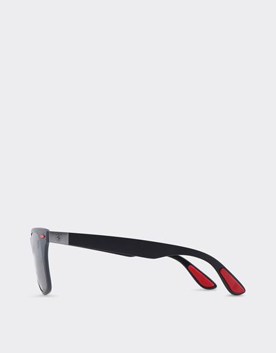 Scuderia Ferrari Online Store - Ray-Ban x Scuderia Ferrari Wayfarer Liteforce Matte Gray 0RB4195M - Sunglasses