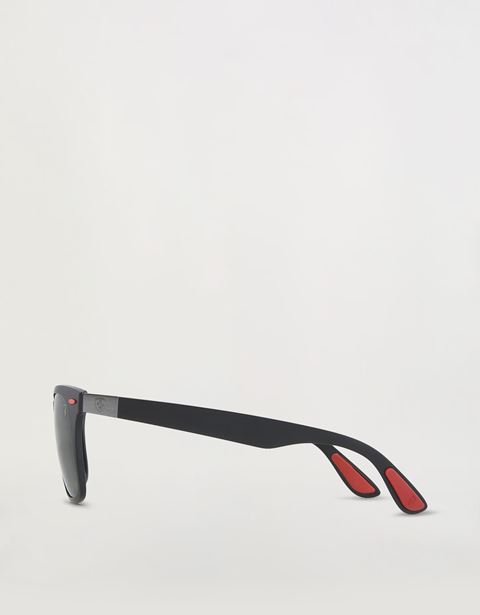Scuderia Ferrari Online Store - Ray-Ban x Scuderia Ferrari Wayfarer Liteforce Matte Black 0RB4195M - Sunglasses