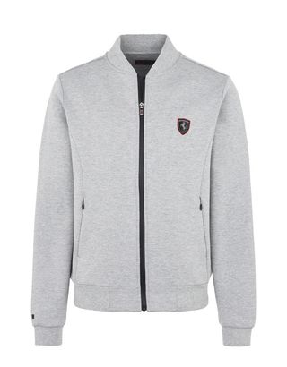 Scuderia Ferrari Online Store - Full-zip scuba sweatshirt - Zip Jumpers