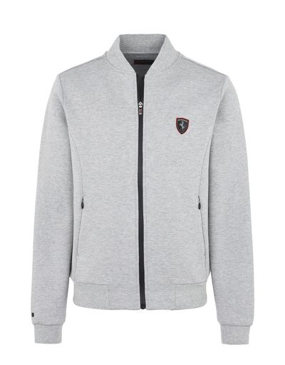 Scuderia Ferrari Online Store - Full-zip scuba sweatshirt - Zip Sweaters