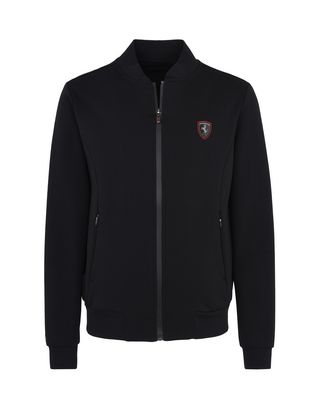 Scuderia Ferrari Online Store - Full-zip scuba sweatshirt - Zip Jumpers