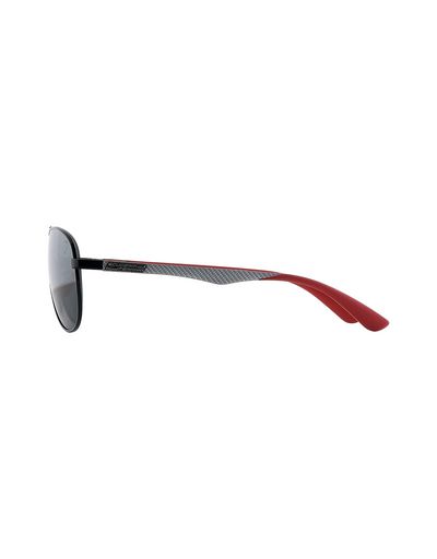 Scuderia Ferrari Online Store - Ray-Ban x Scuderia Ferrari Aviator Carbon Fibre Black 0RB8313M - Sunglasses