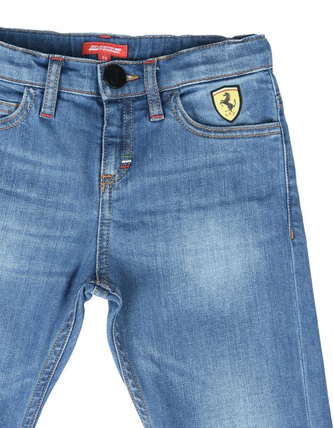 Scuderia Ferrari Online Store - Boys light wash jeans - Jeans