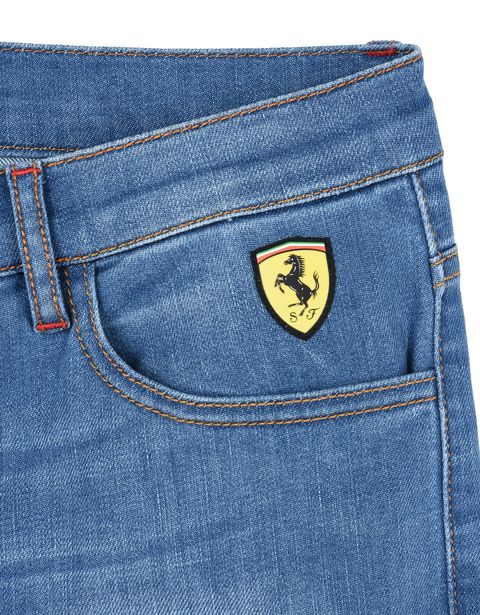 Scuderia Ferrari Online Store - Boys light wash jeans - Jeans