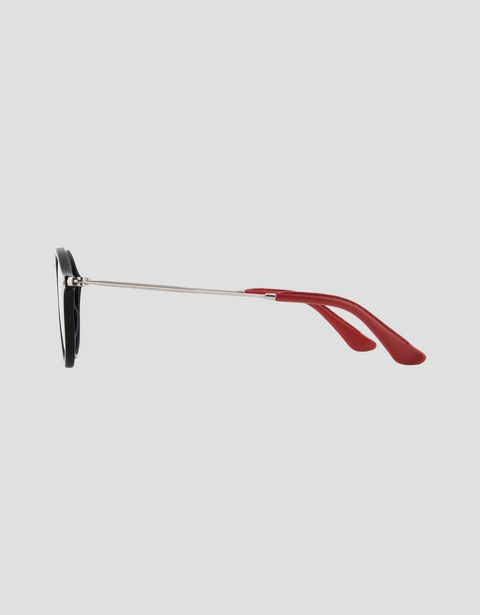 Scuderia Ferrari Online Store - Ray-Ban x Scuderia Ferrari Round Combo Black 0RB2447NM - Sunglasses