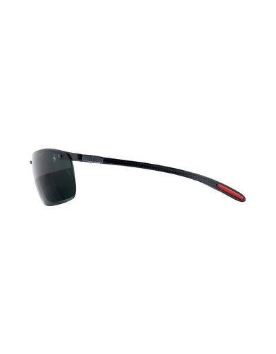 Scuderia Ferrari Online Store - Ray-Ban x Scuderia Ferrari Full Bar Carbon Fiber Black 0RB8305M - Sunglasses