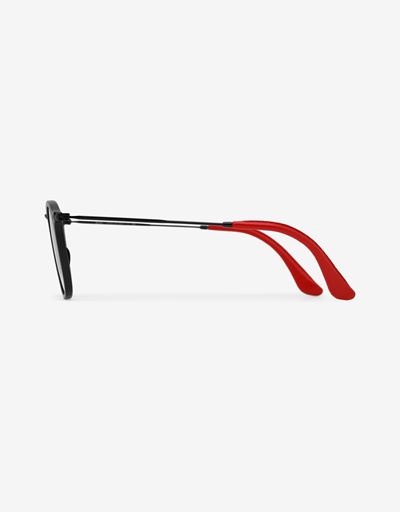Scuderia Ferrari Online Store - Ray-Ban x Scuderia Ferrari Wayfarer Combo Matte Black 0RB2448NM - Sunglasses