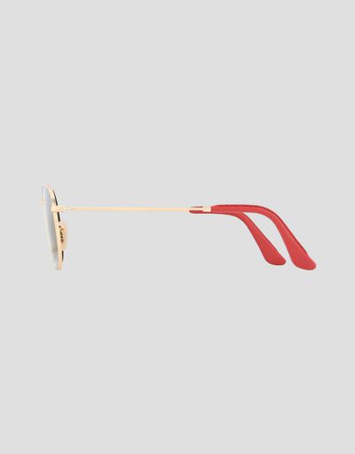 Scuderia Ferrari Online Store - Ray-Ban for Scuderia Ferrari Hexagonal oro 0RB3548NM - Occhiali da Sole