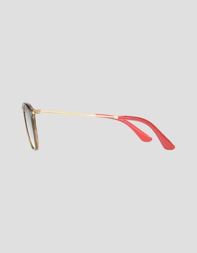 Scuderia Ferrari Online Store - Ray-Ban x Scuderia Ferrari Wayfarer Combo Tortoise 0RB2448NM - Sunglasses