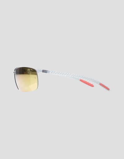 Scuderia Ferrari Online Store - Ray-Ban x Scuderia Ferrari Full Bar Carbon Fibre Grey 0RB8305M - Sunglasses