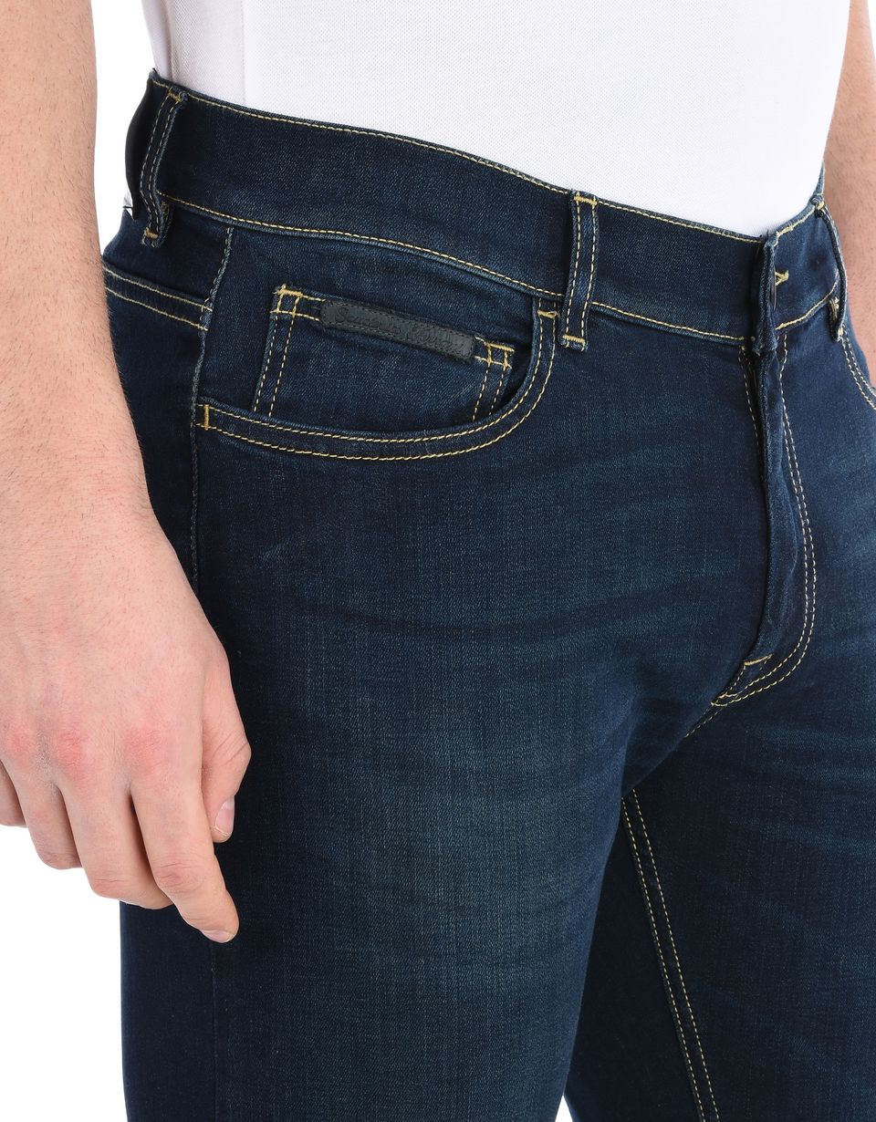 Ferrari Men's denim jeans with contrasting stitching Man | Scuderia ...