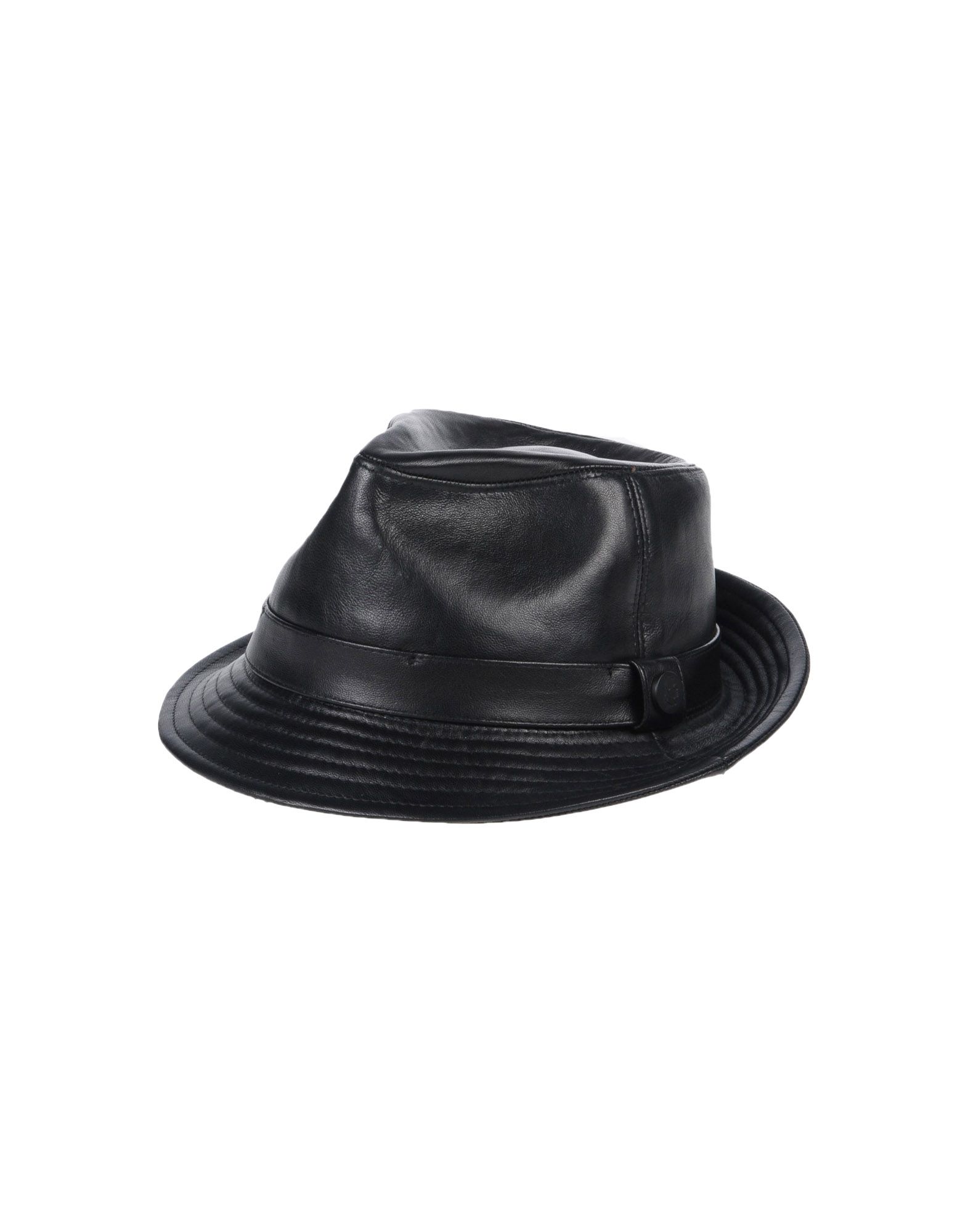 《送料無料》KARL レディース 帽子 ブラック 55 牛革 100%